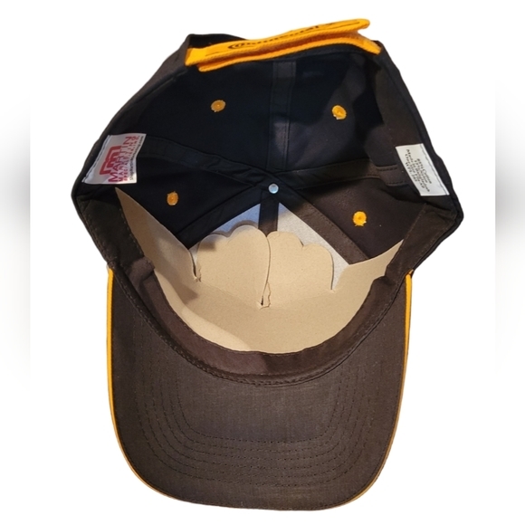 Continental Tire Baseball Cap Black Yellow Mesh Trucker Hat Adjustable WPL 285 - Picture 3 of 6